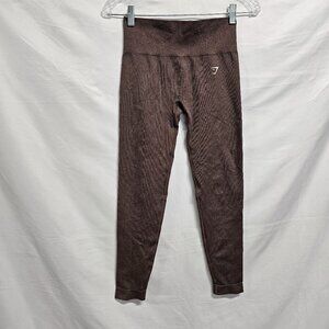 Gymshark Adapt Fleck Seamless Leggings Women Size M Brown